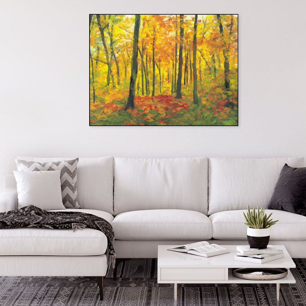 絵画 Autumn Flowers 額入り水彩画壁掛け Autumn Flowers ジェニーデヴェラー 1274