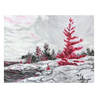 Red & Grey Pine Rocky Shoreline