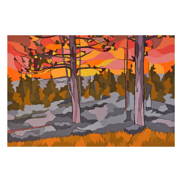 Purple Orange Forest