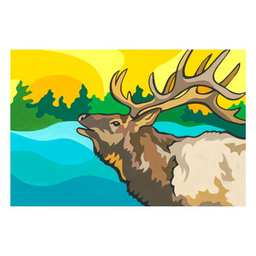 Elk Serenading Lake