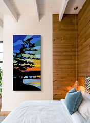 Rainbow Pine Silhouette 3 Panel Series