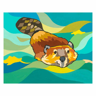 Swimming Beaver