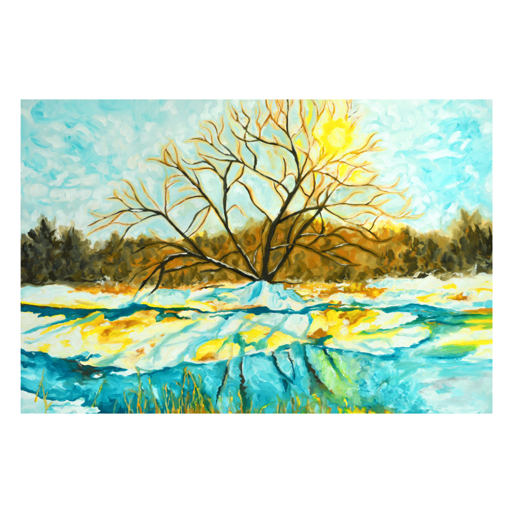 bare tree winter sunshine art for sale kitchener waterloo munzy