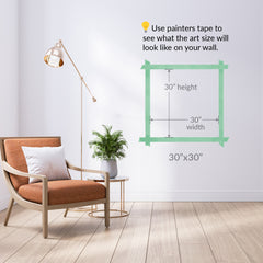 Rainbow Pine Silhouette Square 36