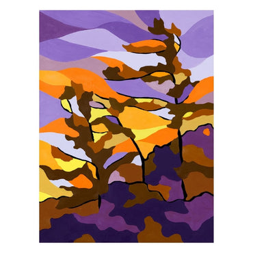 Autumn Sunset Pines