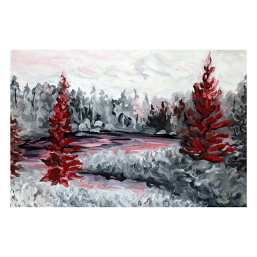 Red and Grey River Impression